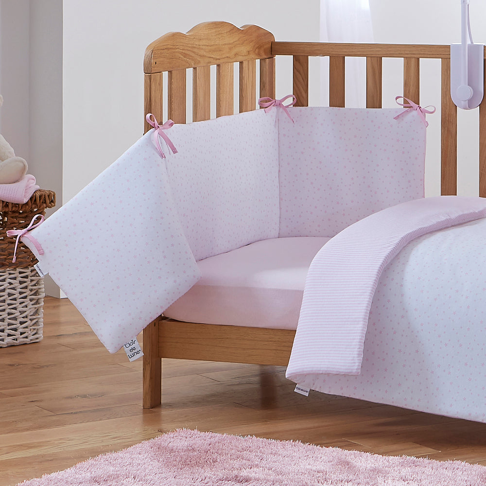 Clair de Lune Stars & Stripes Cot / Cot Bed Bedding Set DeWaldens