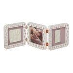 Baby Art My Baby Touch Rounded Double Frame - Copper / White