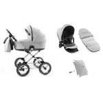 Babystyle Prestige Pram Bundle - Classic Chrome Chassis