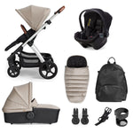 Silver Cross Tide Travel System + Accessory Box - Stone