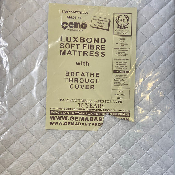 Gema 89x43cm Luxbond Soft Fibre Mattress