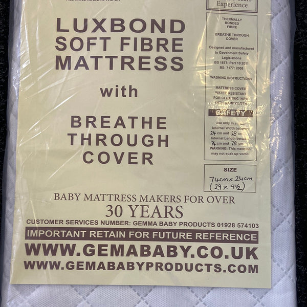 Gema 74x24cm Luxbond Soft Fibre Mattress