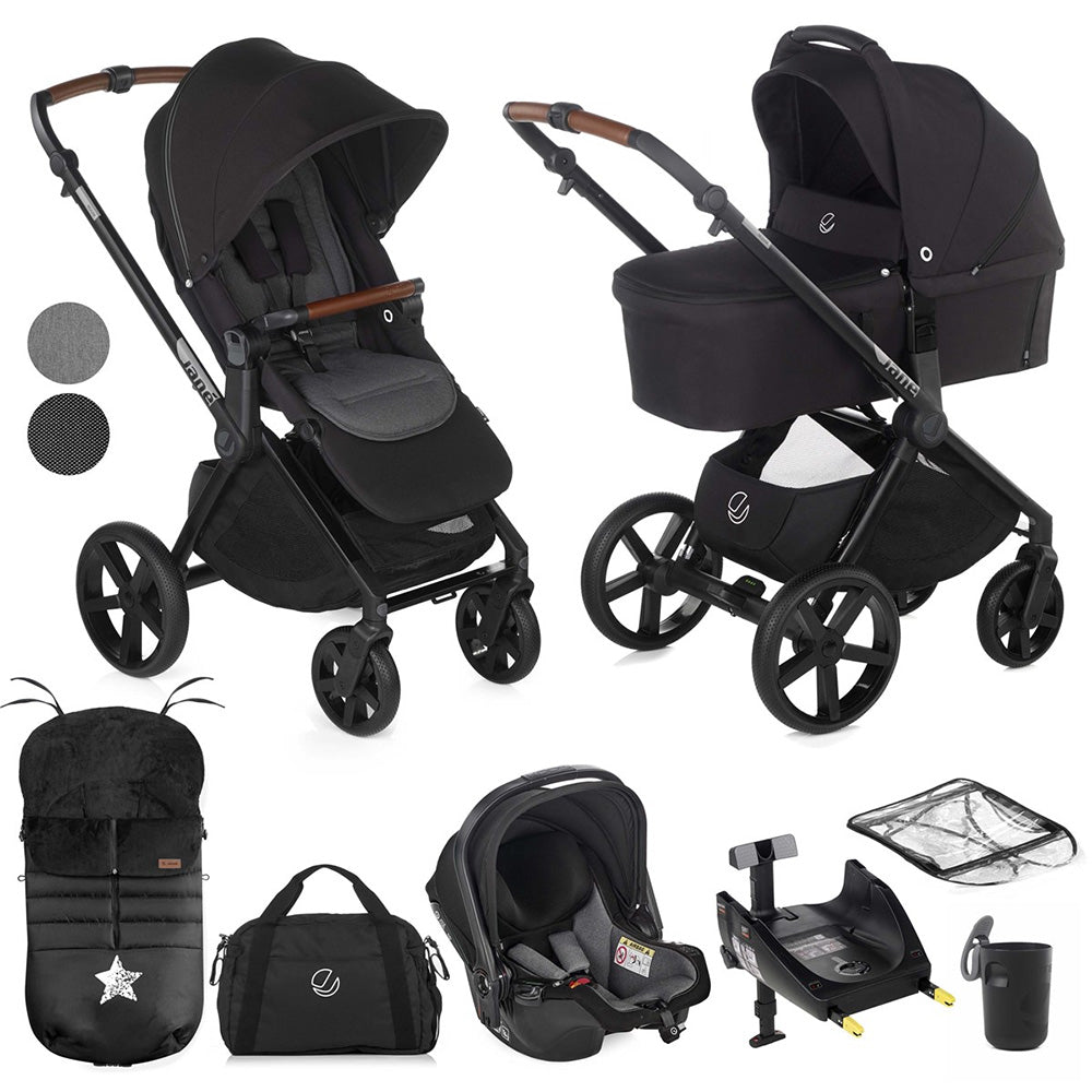 maxi cosi jane muum Jane Muum 4 Stroller + Sweet Carrycot + Koos iSize Car Seat