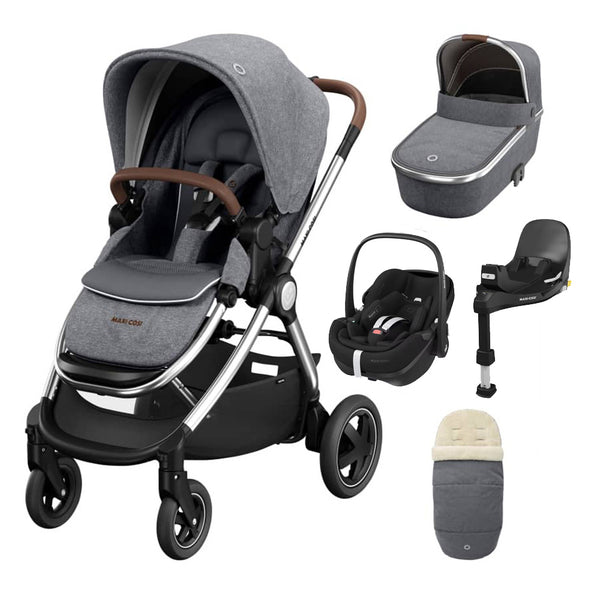 Maxi-Cosi Adorra Luxe Pebble 360 Pro Travel System - Includes Pro Base