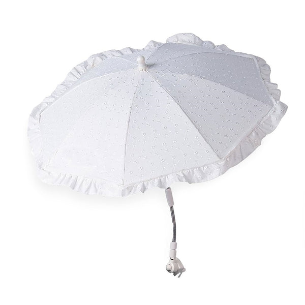 Clair de Lune Broderie Anglaise White Sun Parasol