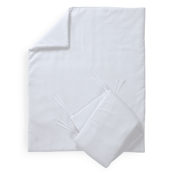 Clair de lune waffle cot best sale bedding