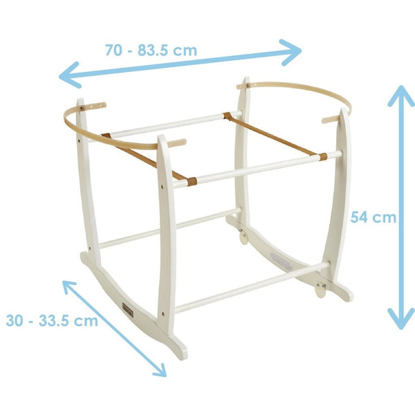 Clair de Lune Deluxe Moses Basket Rocking Stand