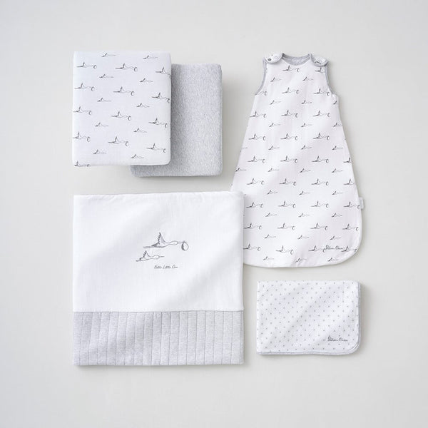 Silver Cross 5 Piece Stork Bedding Set - Hello Little One