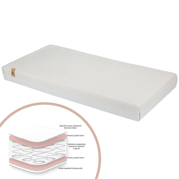 Cuddle Co Harmony Hypo-Allergenic Bamboo Sprung Cot Bed Mattress 140x70cm