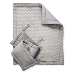 Clair de Lune Marshmallow Bed Quilt & Bumper Set - Cot/Cot Bed
