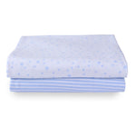 Clair De Lune Stars & Stripes 2 Pack Fitted Sheets - Cot