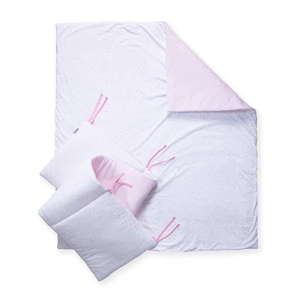 Clair de lune deals pink cot bedding