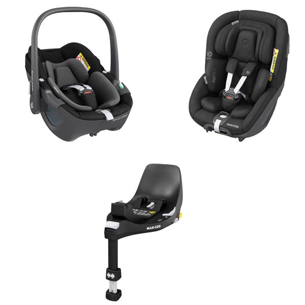 Maxi-Cosi 360 Family Bundle - Essential Black