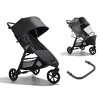 Baby Jogger City Mini GT2 in Opulent Black with Weather Shield + Belly Bar