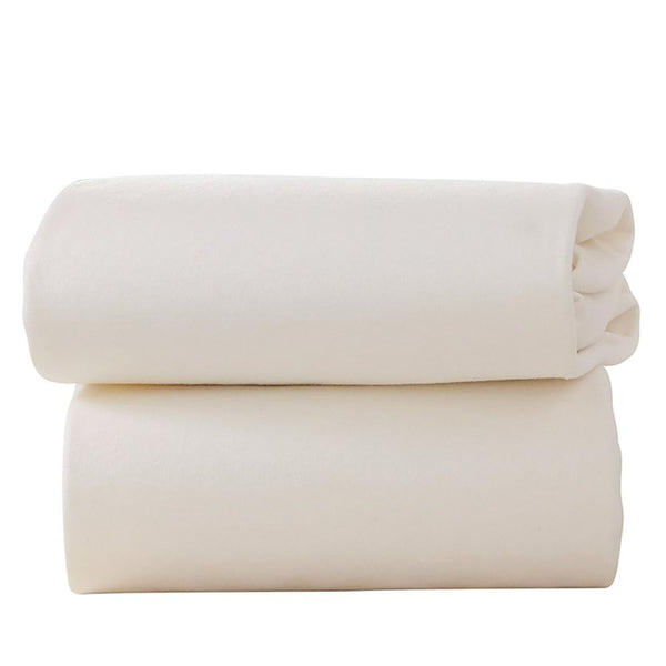 Clair de Lune 2 Pack Cotton Fitted Sheets - Pram / Crib