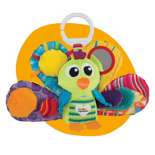 Lamaze Jacques the Peacock Clip & Go Baby Toy