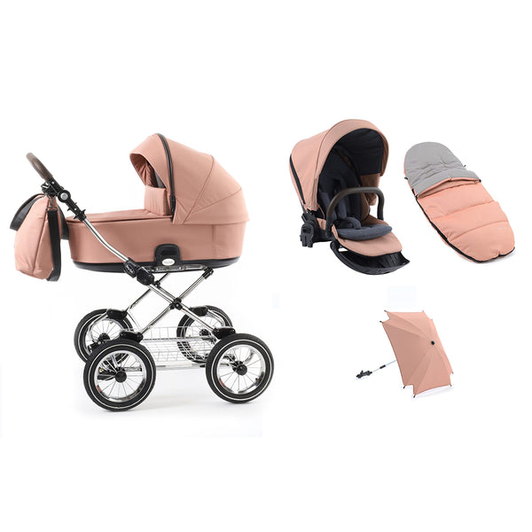Babystyle Prestige Pram Bundle - Classic Chrome Chassis