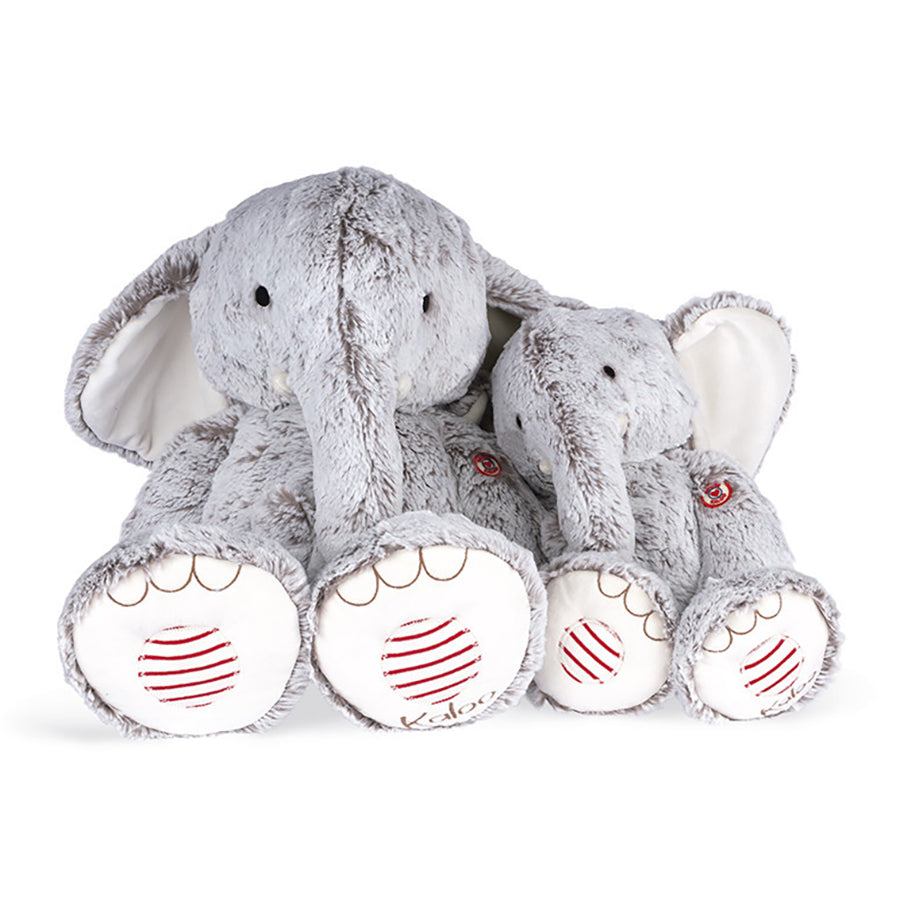 Peluche éléphant gris Noa Kaloo Rouge large Kaloo : King Jouet